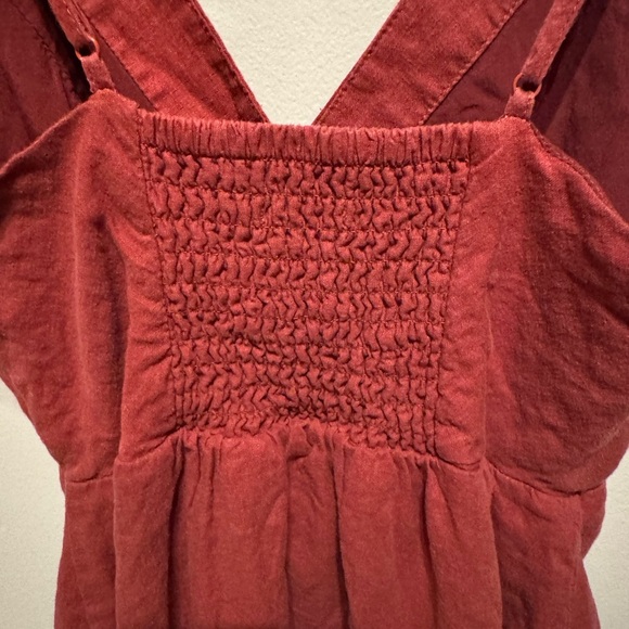 Urban Outfitters UO Amber Button-Down Linen Midi Dress Small - Picture 4 of 11